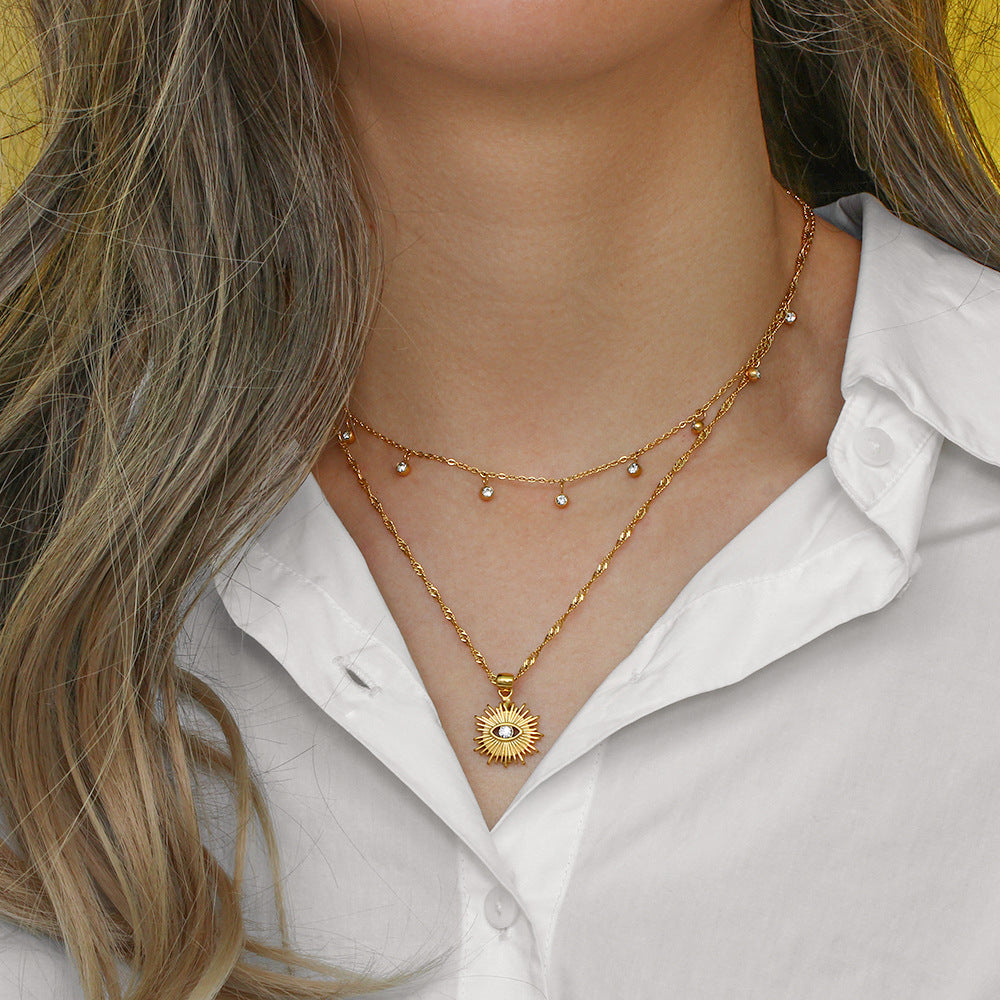 Gold Plated Water Drop Necklace