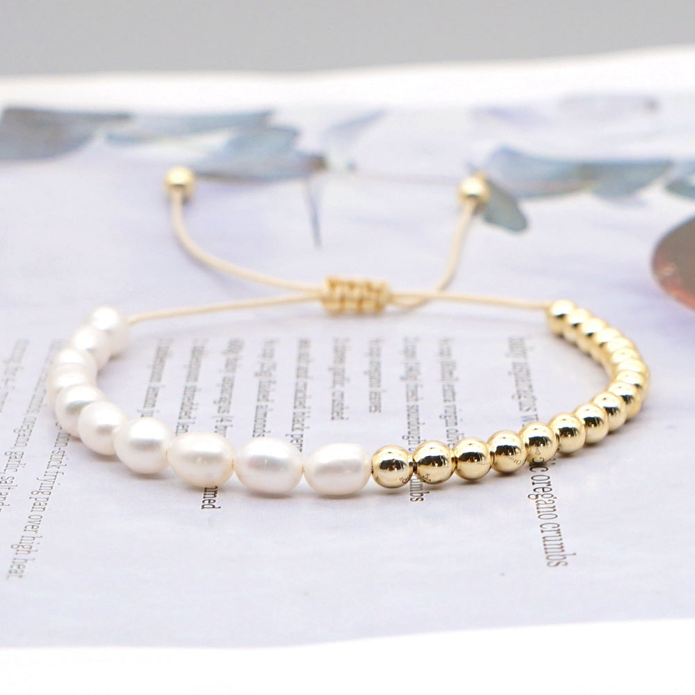 Adjustable Pearl Bracelet