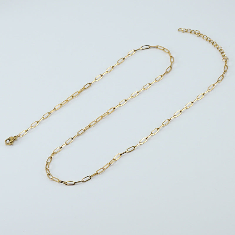Stainless Steel Chain Gold Plated Necklace