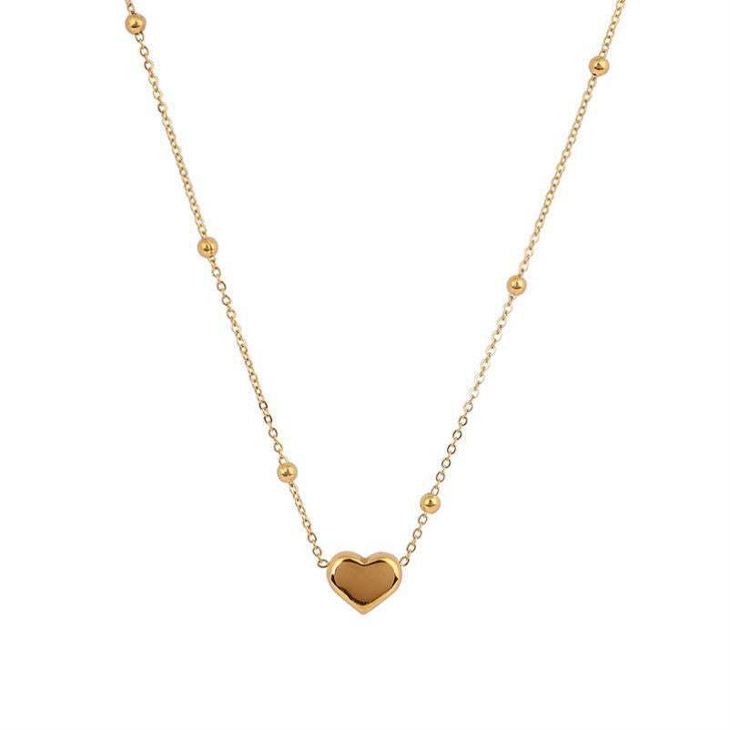 Heart Necklace in Gold