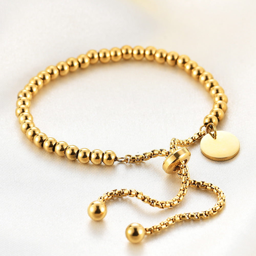 18k Gold Plated Beaded Bracelet