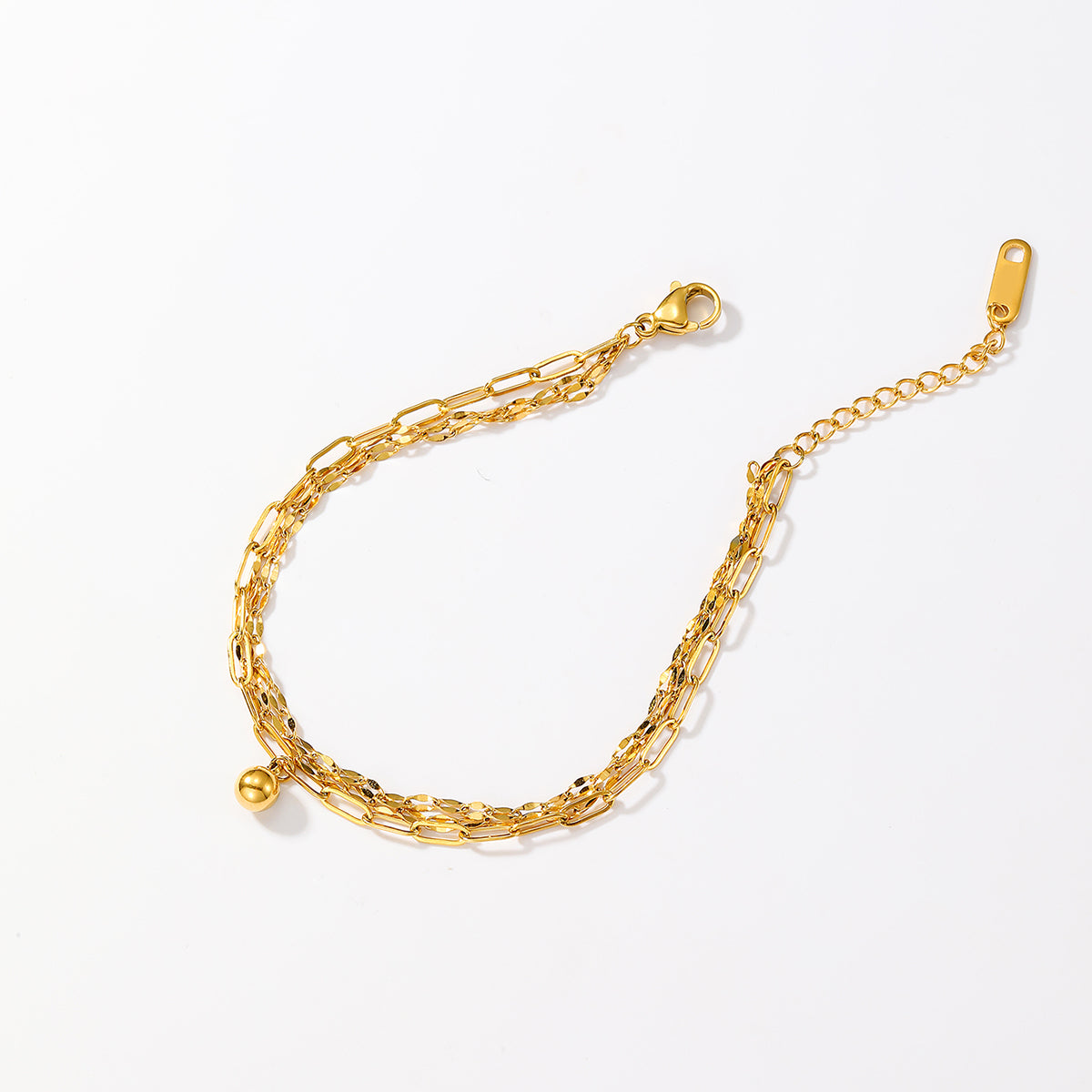 18K Gold Plated Layered Bracelet