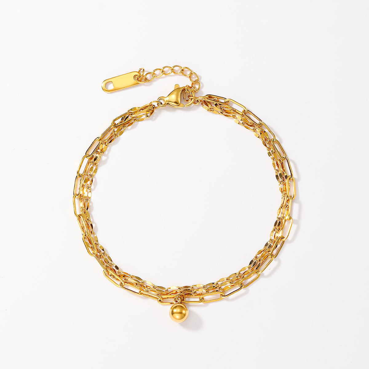18K Gold Plated Layered Bracelet