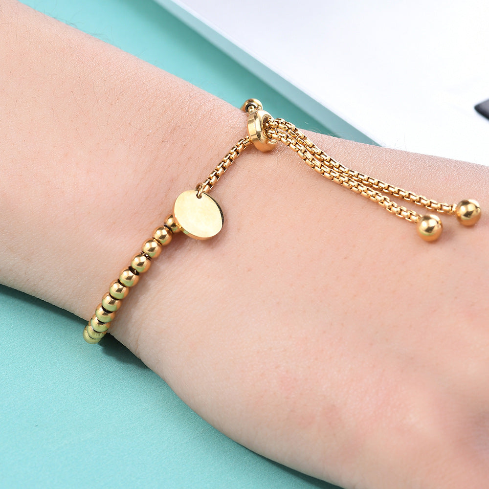 18k Gold Plated Beaded Bracelet