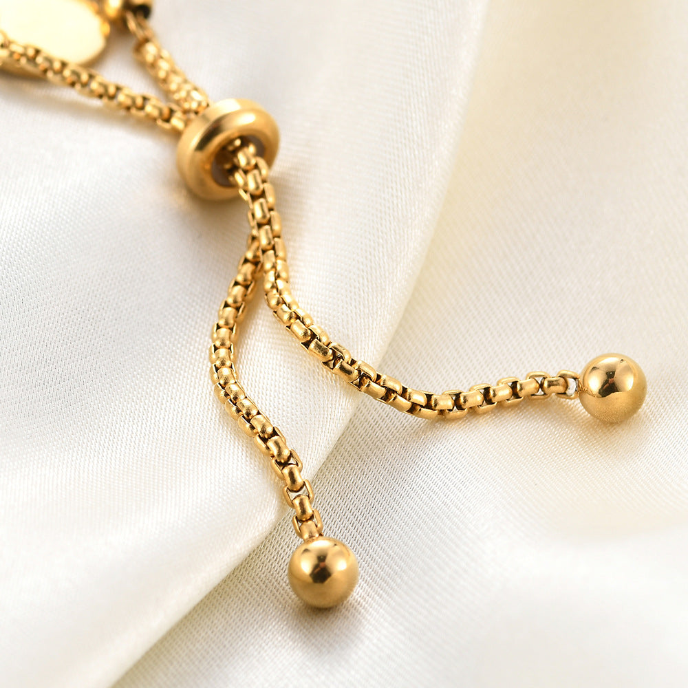 18k Gold Plated Beaded Bracelet