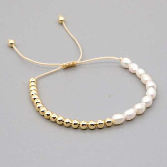 Adjustable Pearl Bracelet